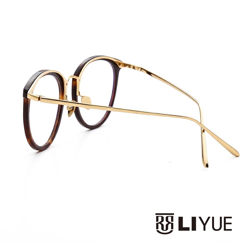 Oveliness Unisex Full Rim Round Alloy Acetate Eyeglasses 251 Full Rim Oveliness   