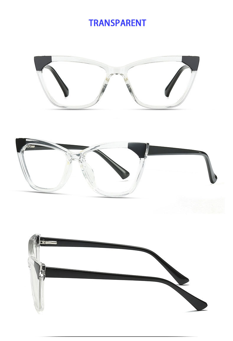 Hotony Women's Full Rim Cat Eye TR 90 Frame Eyeglasses 2040 Full Rim Hotony   