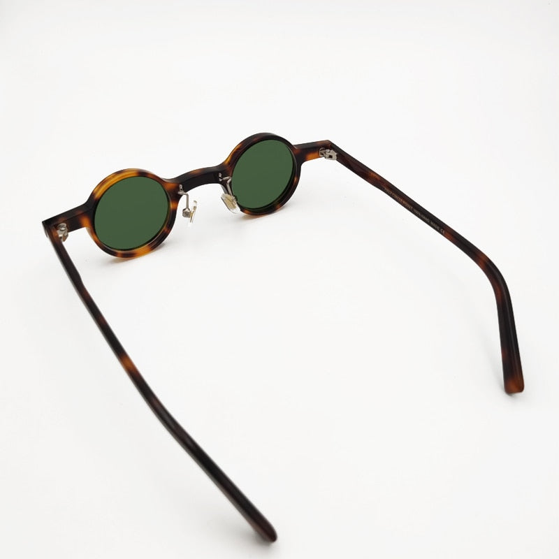 Unisex Round Acetate Frame Polarized Sunglasses Sunglasses Yujo   