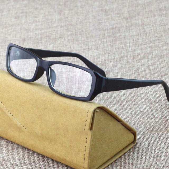 Unisex Reading Glasses Narrow Eyeglasses Myopia Nerd Reading Glasses Cubojue Black photochromic 0 
