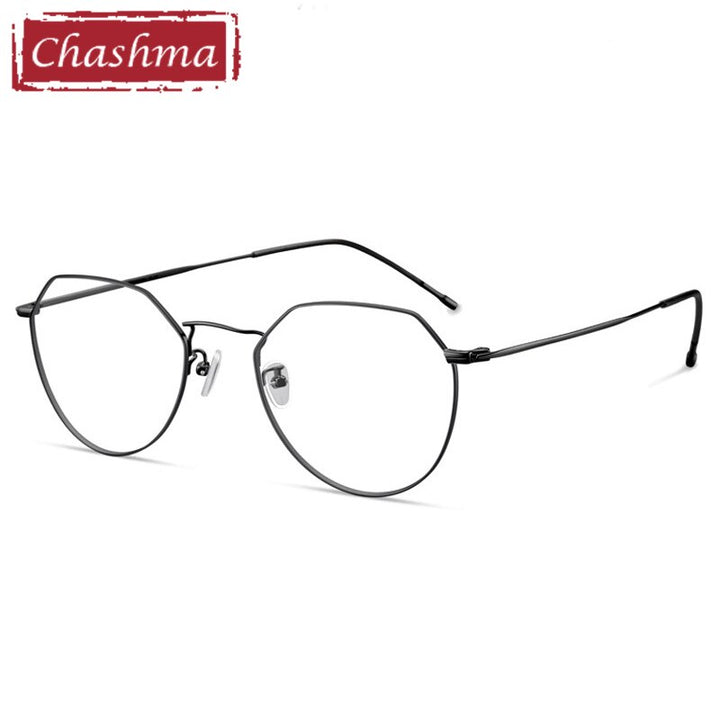 Men's Eyeglasses Alloy 5021 Frame Chashma Black  