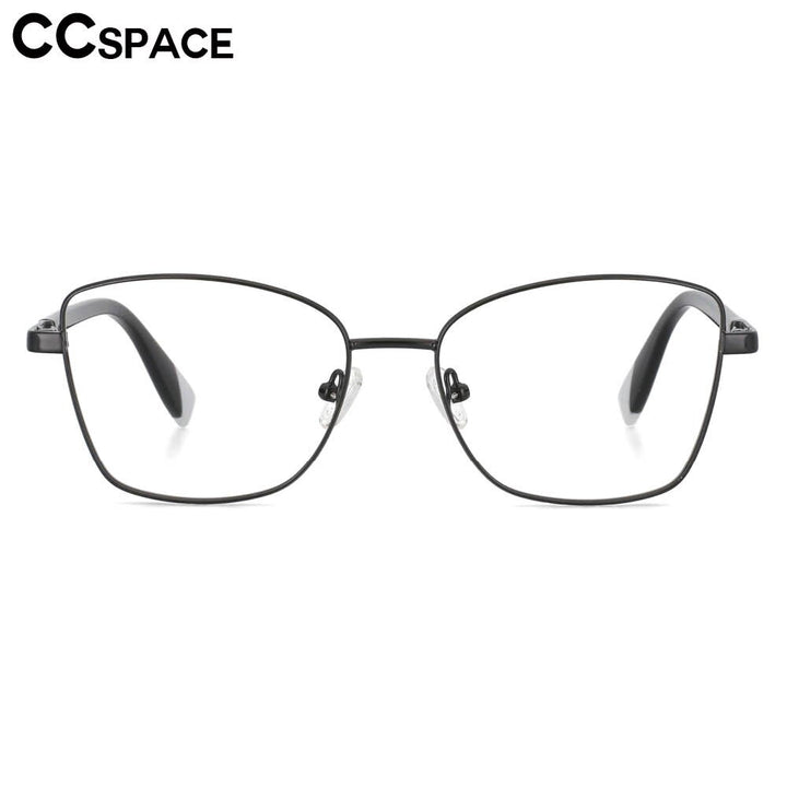 CCSpace Women's Full Rim Square Alloy Frame Eyeglasses 53704 Full Rim CCspace   