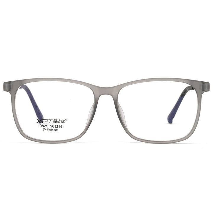 Men's Eyeglasses Ultralight Tr90 Pure Titanium Square Large Size 9825 Frame Gmei Optical   