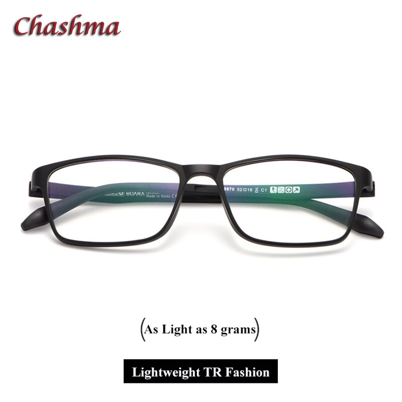 Chashma Ochki Unisex Full Rim Square Tr 90 Titanium Eyeglasses 8870 Full Rim Chashma Ochki   