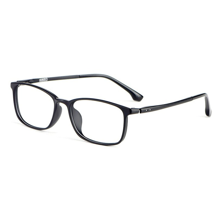 Hotony Unisex Full Rim Square TR 90 Resin Frame Eyeglasses 9801 Full Rim Hotony Matte Black  