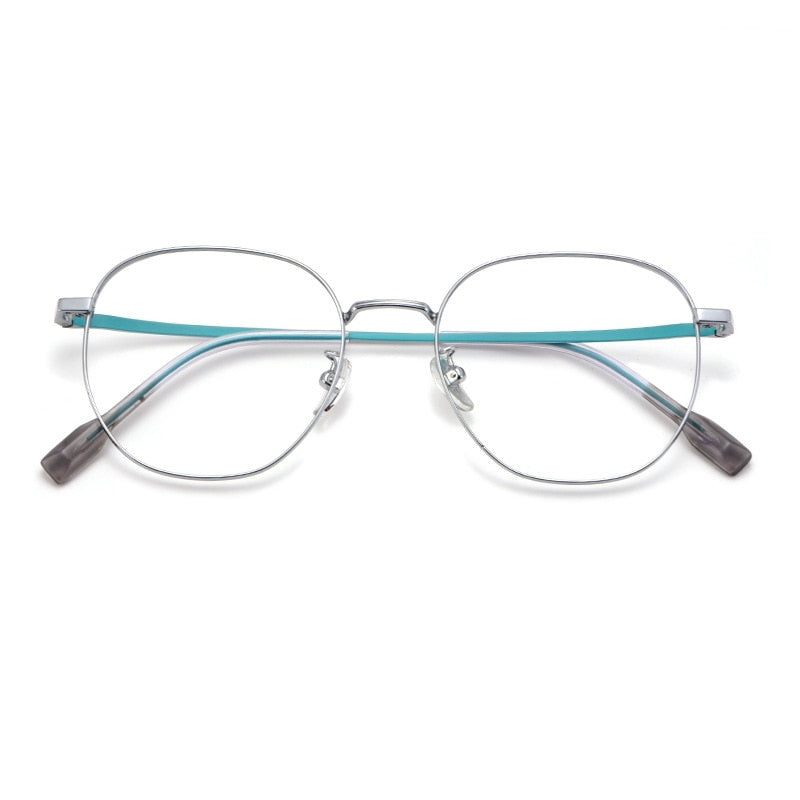 Yimaruili Unisex Full Rim Titanium Frame Eyeglasses T3929 Full Rim Yimaruili Eyeglasses   