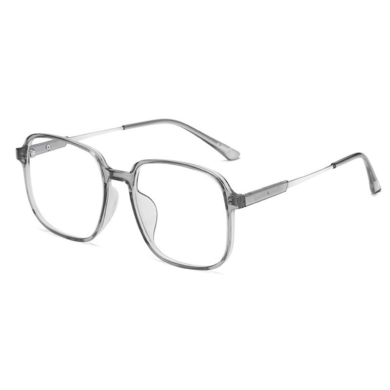 Hotony Unisex Full Rim Round TR 90 Resin Frame Eyeglasses 60152 Full Rim Hotony gray  