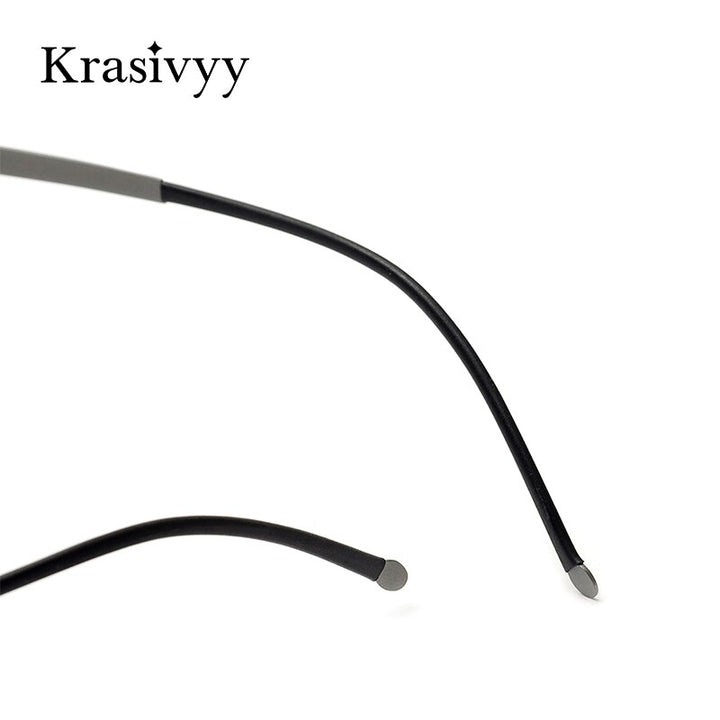 Krasivyy Women's Rimless Oval Titanium Screwless Eyeglasses Kr16030 Rimless Krasivyy   