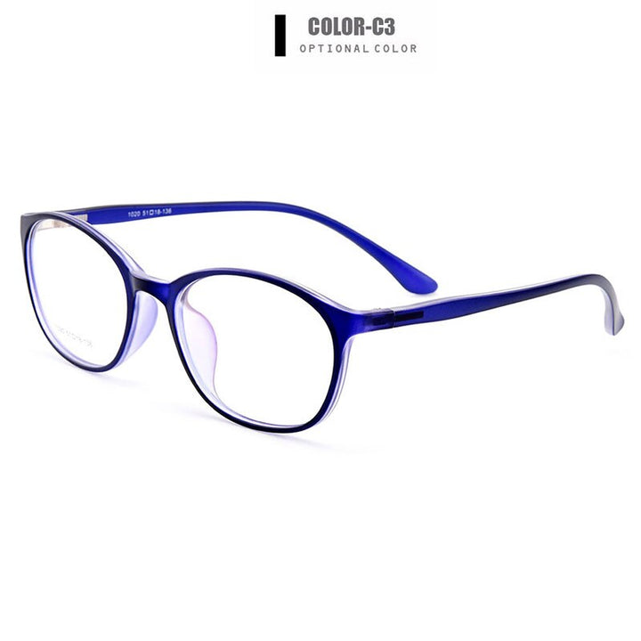 Women's Eyeglasses Oval Ultralight Tr90 Frame Y1020 Frame Gmei Optical C3  