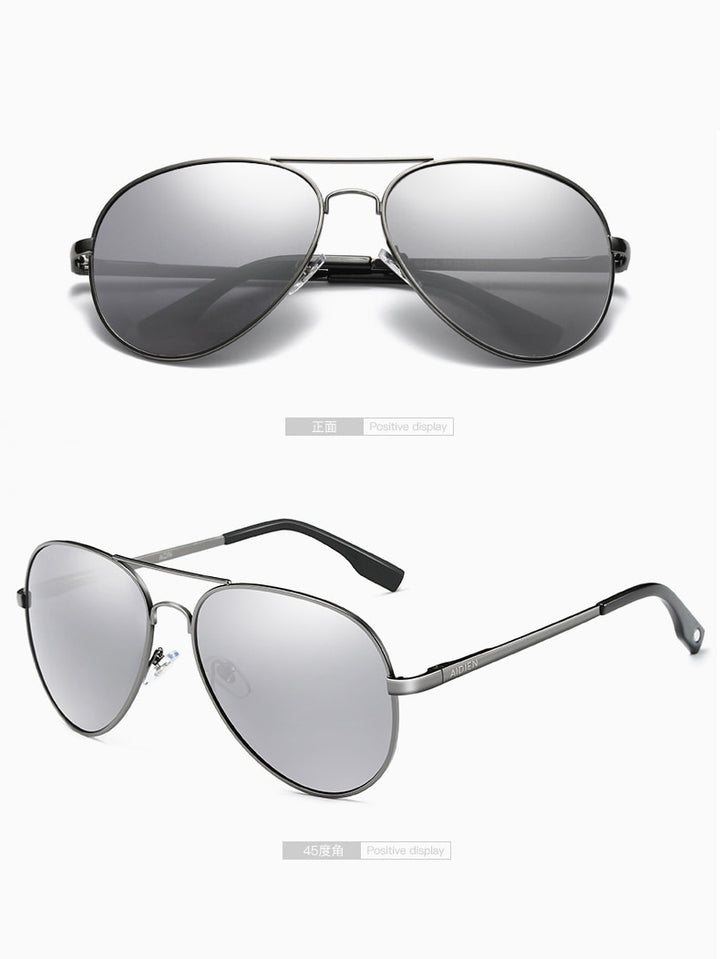 Aidien Unisex Aluminum Magnesium Photochromic Myopic Sunglasses B8177 C4 C5 C6 Sunglasses Aidien   