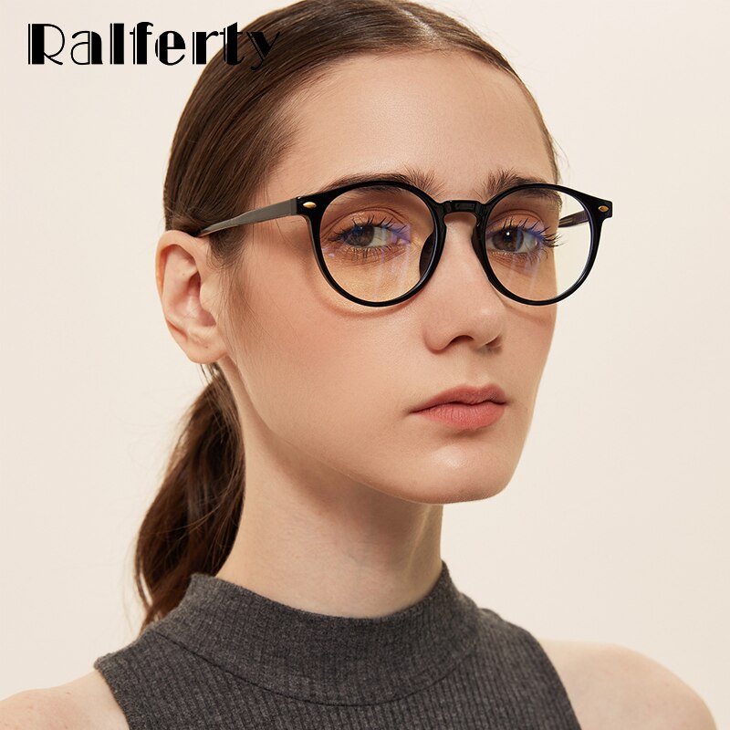 Ralferty Women's Full Rim Round Tr 90 Eyeglasses WTR8840 Full Rim Ralferty   