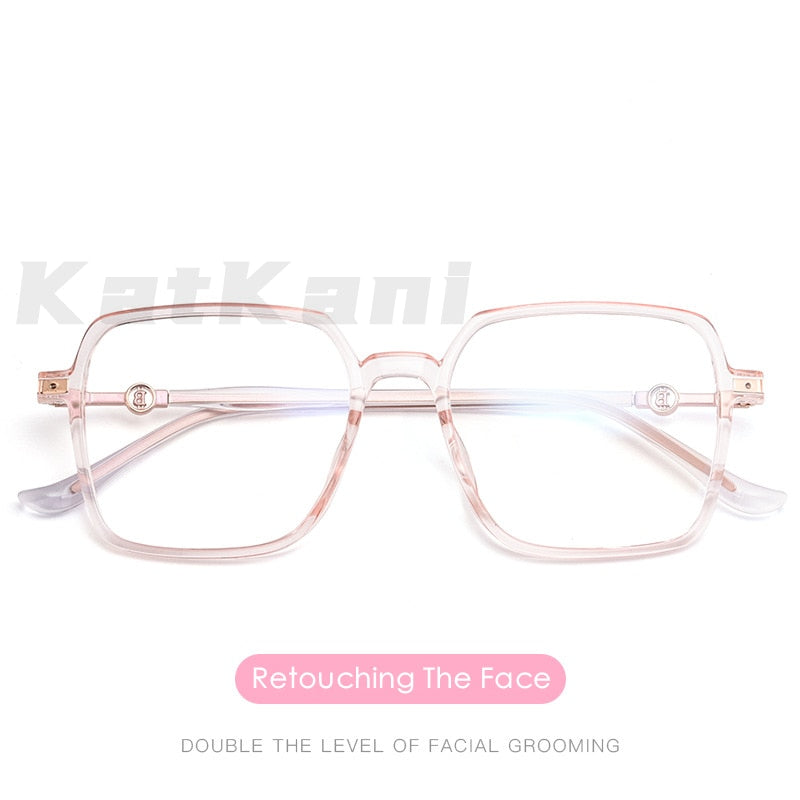 KatKani Women's Full Rim Square TR 90 Resin Frame Eyeglasses 068812 Full Rim KatKani Eyeglasses   