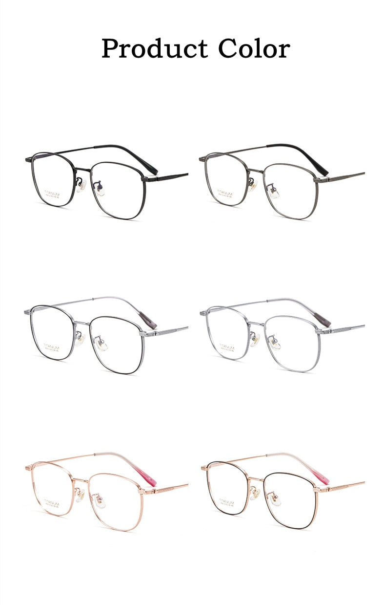 KatKani Unisex Full Rim Titanium Round Frame Eyeglasses  K5013 Full Rim KatKani Eyeglasses   