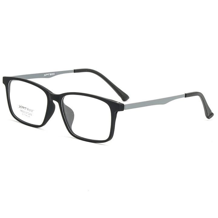 KatKani Men's Full Rim TR 90 Resin β Titanium Square Frame Eyeglasses K9829 Full Rim KatKani Eyeglasses   