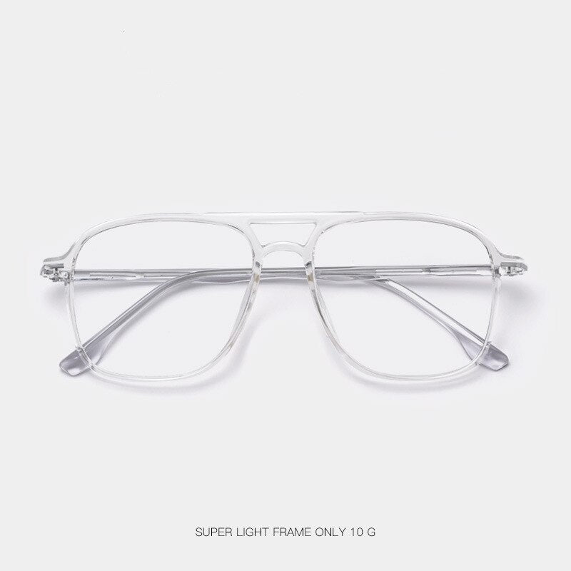 Yimaruili Unisex Full Rim Double Bridge Frame Eyeglasses 6536 Full Rim Yimaruili Eyeglasses   