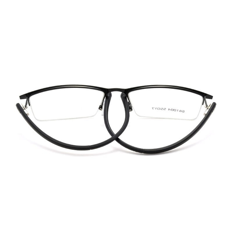 Hotochki Men's Semi Rim Alloy Frame Eyeglasses S61004 Semi Rim Hotochki   