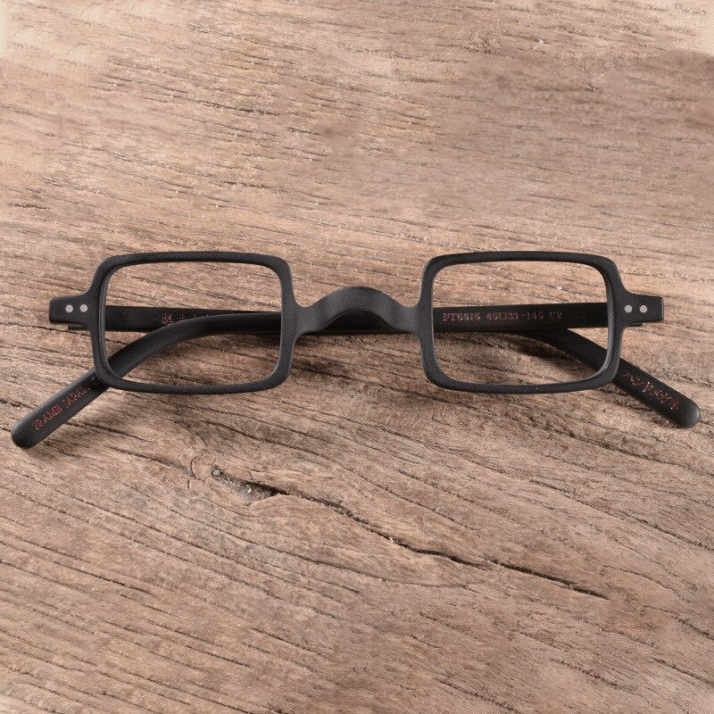 Hdcrafter Unisex Full Rim Square Acetate Wood Frame Eyeglasses Ft6016 Full Rim Hdcrafter Eyeglasses   