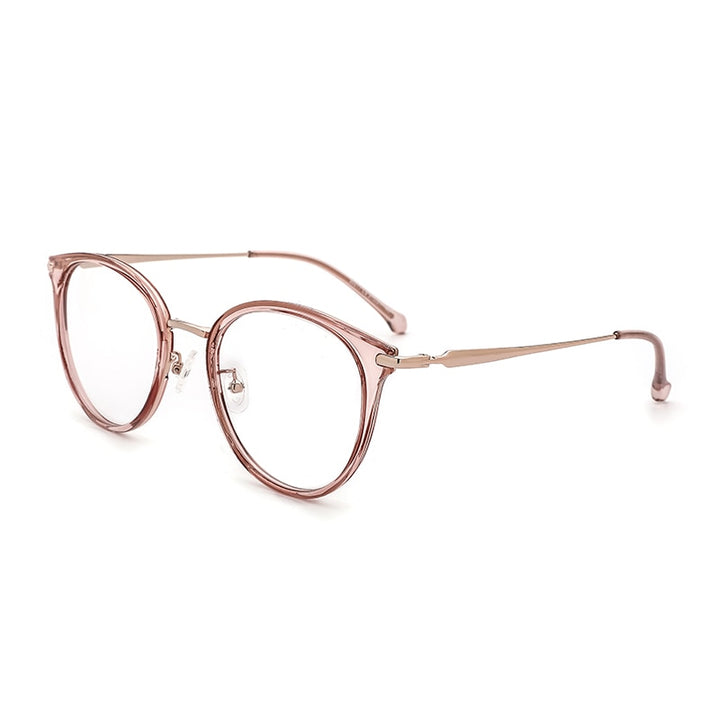 Kansept Women's Full Rim Round Stainless Steel Frame Eyeglasses 90017 Full Rim Kansept   