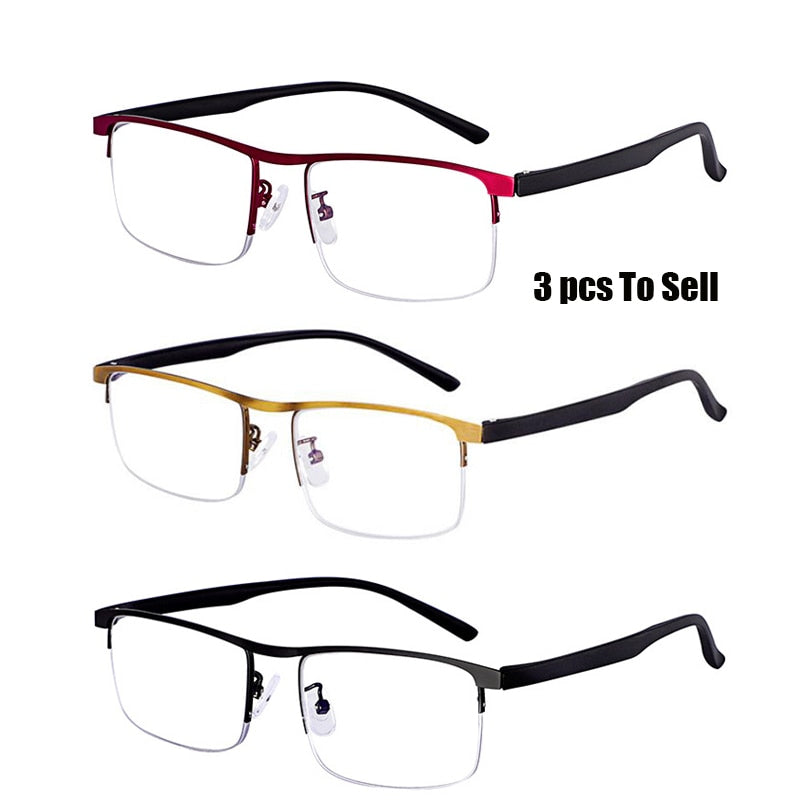 Intelligent Multifocal Progressive Unisex Reading Glasses And Dual-Use Anti-Blue Light Automatic Adjustment Eyewear Reading Glasses Evun Huo +100 3pc Mix 