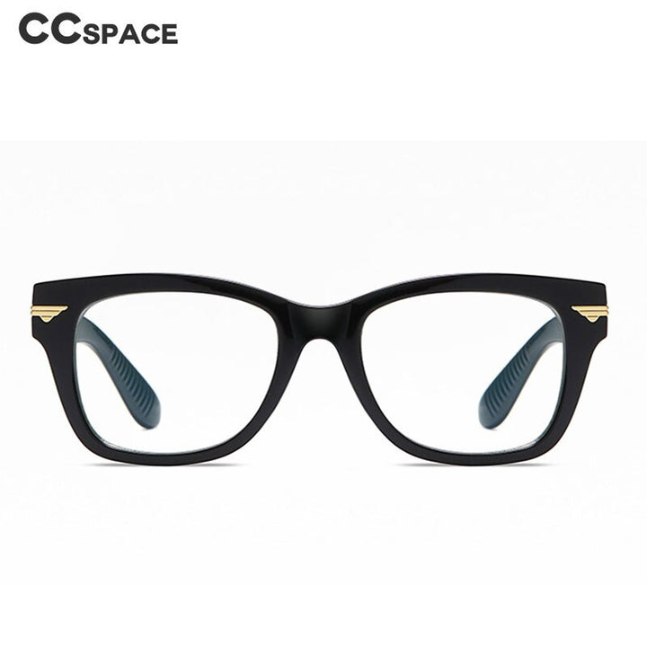 CCSpace Women's Full Rim Square Tr 90 Titanium Frame Eyeglasses 49388 Full Rim CCspace   