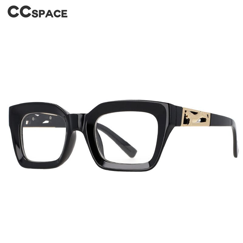 CCSpace Women's Full Rim Square Cat Eye Resin Frame Sunglasses 51119 Sunglasses CCspace Sunglasses   