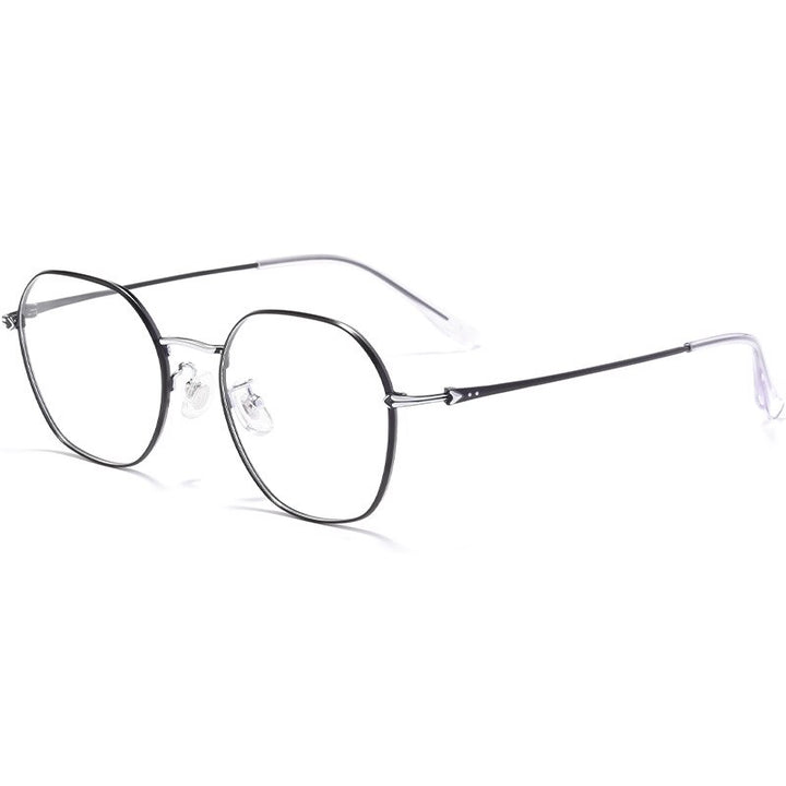 Hotochki Unisex Full Rim Oval Alloy Frame Eyeglasses 53059 Full Rim Hotochki C2  