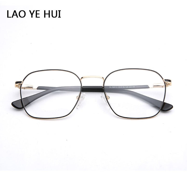 Laoyehui Unisex Eyeglasses Alloy Ultra Light Polygon Frame 9012 Frame Laoyehui c4  
