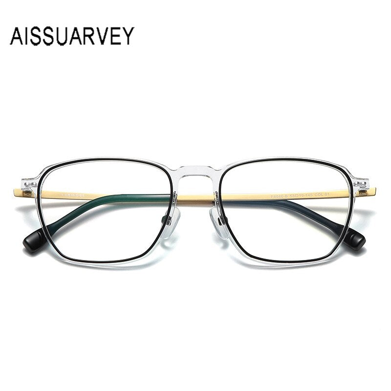 Aissuarvey Titanium Acetate Frame Unisex Full Rim Eyeglasses Full Rim Aissuarvey Eyeglasses   