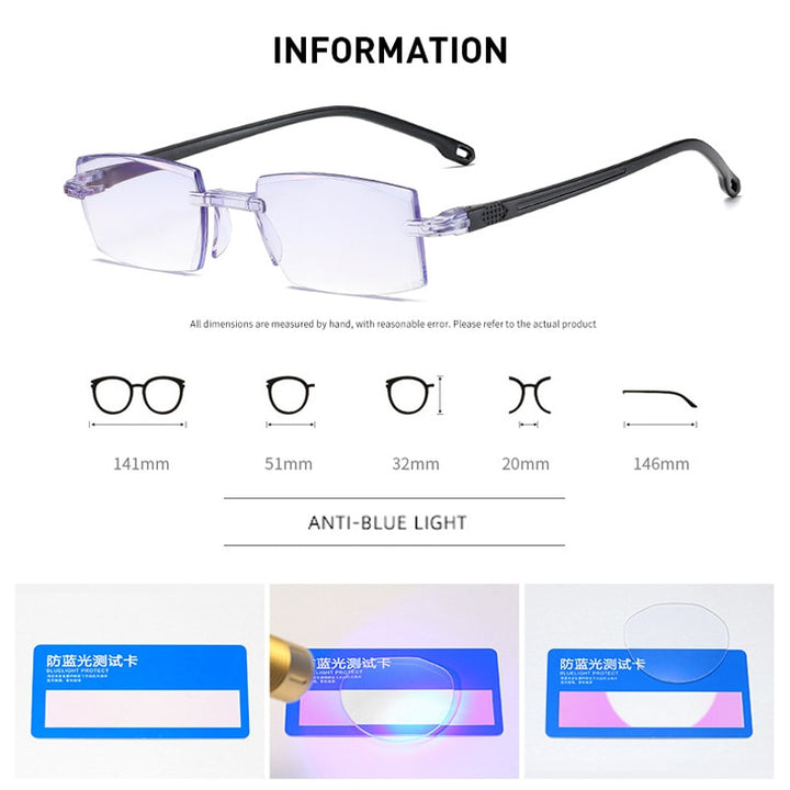 Women's Eyeglasses Iboode -1.0 -1.5 -2.0 -2.5 -3.0 -4.0 Finished Anti Blue Light Reading Glasses Iboode   