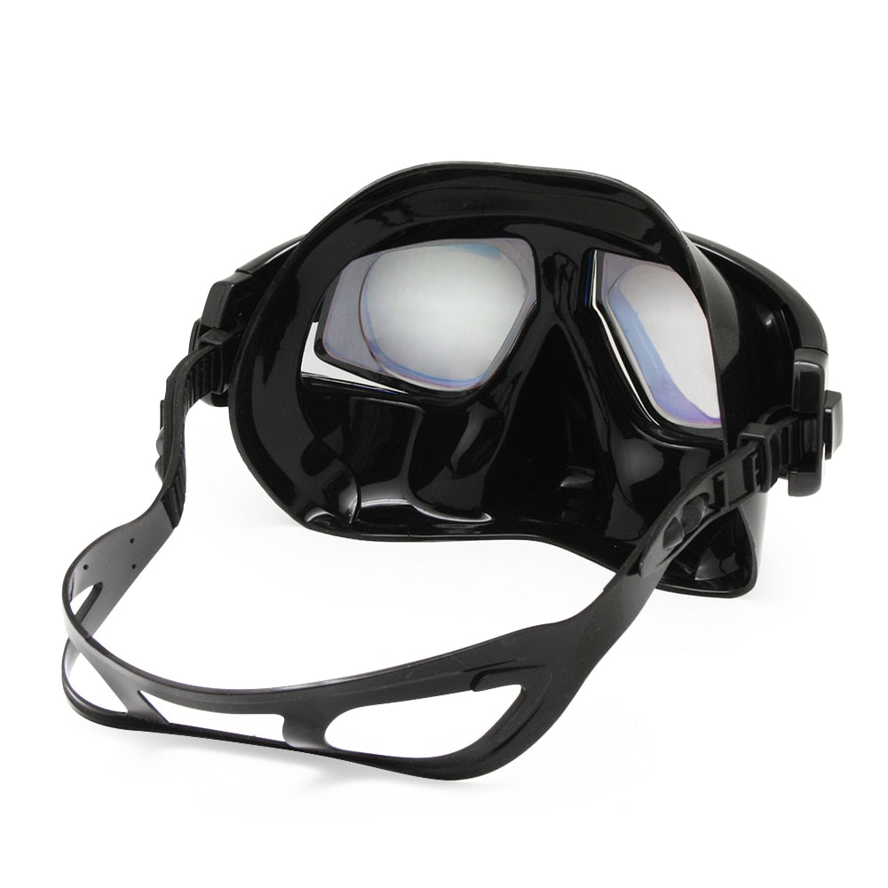 Unisex Snorkel Mask Hyperopia Myopia Corrective Lenses No Tube MK005 Goggles Enzodate   