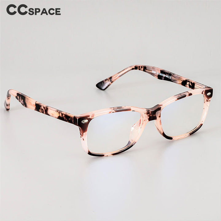 CCSpace Unisex Full Rim Square Tr 90 Titanium Frame Eyeglasses 51018 Full Rim CCspace   
