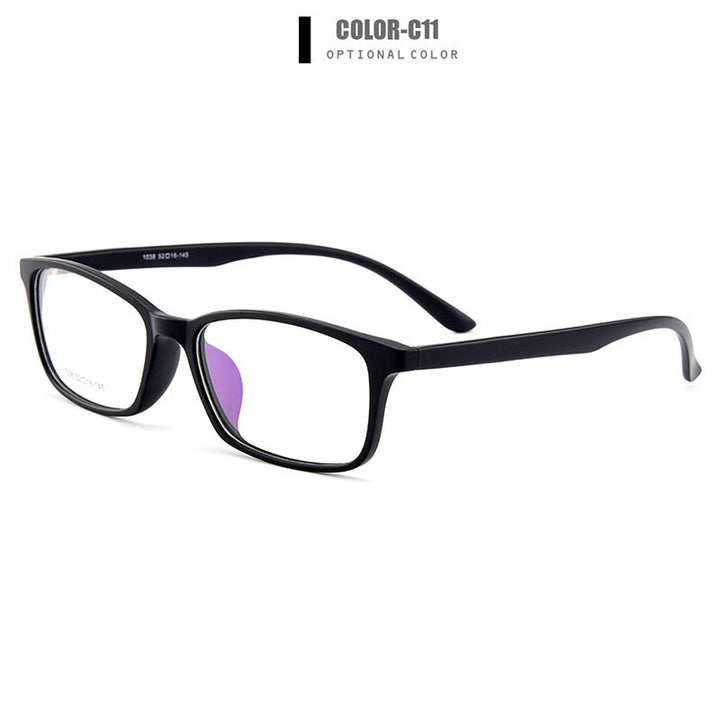 Gmei Unisex Full Rim Square Tr 90 Eyeglasses Y1038 Full Rim Gmei Optical C11  