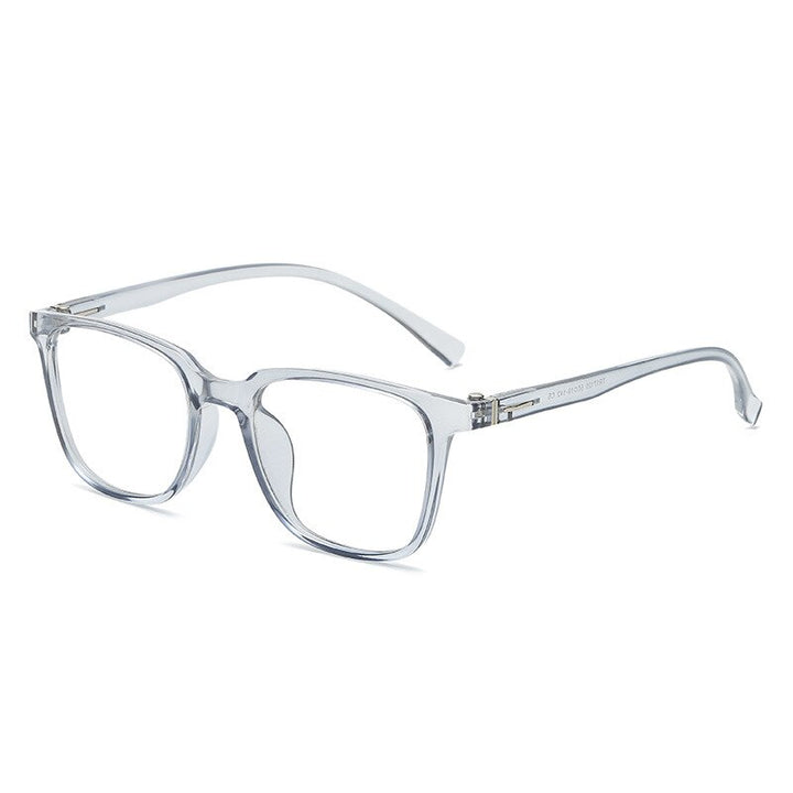 KatKani Unisex Full Rim TR 90 Resin Frame Eyeglasses 17120 Full Rim KatKani Eyeglasses Transparent Blue  