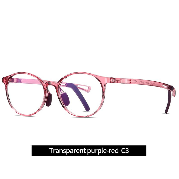 Reven Jate Kids' Eyeglasses 5108 Child Flexible Frame Reven Jate transparent purple  