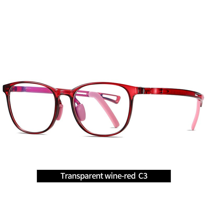 Reven Jate Kids' Eyeglasses 5111 Flexible Frame Reven Jate transparent red  