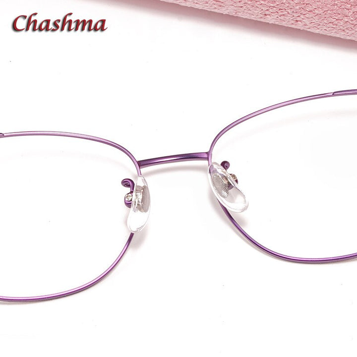 Chashma Ottica Women's Full Rim Round Square Stainless Steel Eyeglasses 835 Full Rim Chashma Ottica   