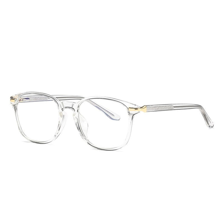 Hotony Unisex Full Rim TR 90 Square Frame Eyeglasses 2047 Full Rim Hotony TRANSPARENT  