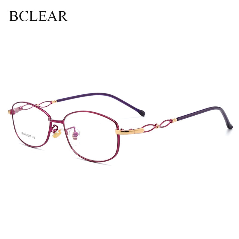 Women's Full Rim Alloy Frame Eyeglasses Sc2854 Full Rim Bclear   