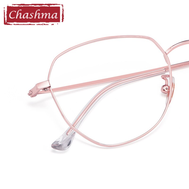 Chashma Ottica Unisex Full Rim Irregular Round Titanium Eyeglasses 8009 Full Rim Chashma Ottica   