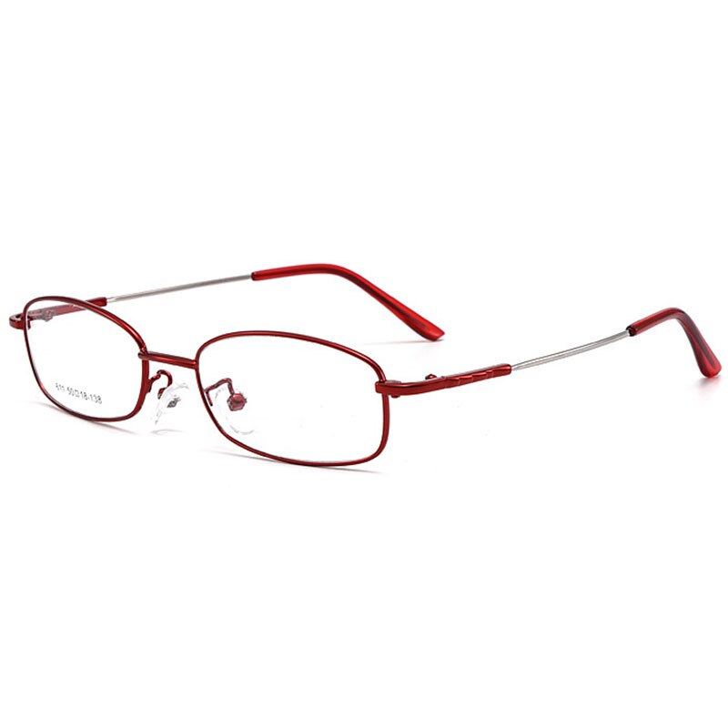 Hotochki Unisex Full Rim Alloy Frame Eyeglasses 611 Full Rim Hotochki Red  