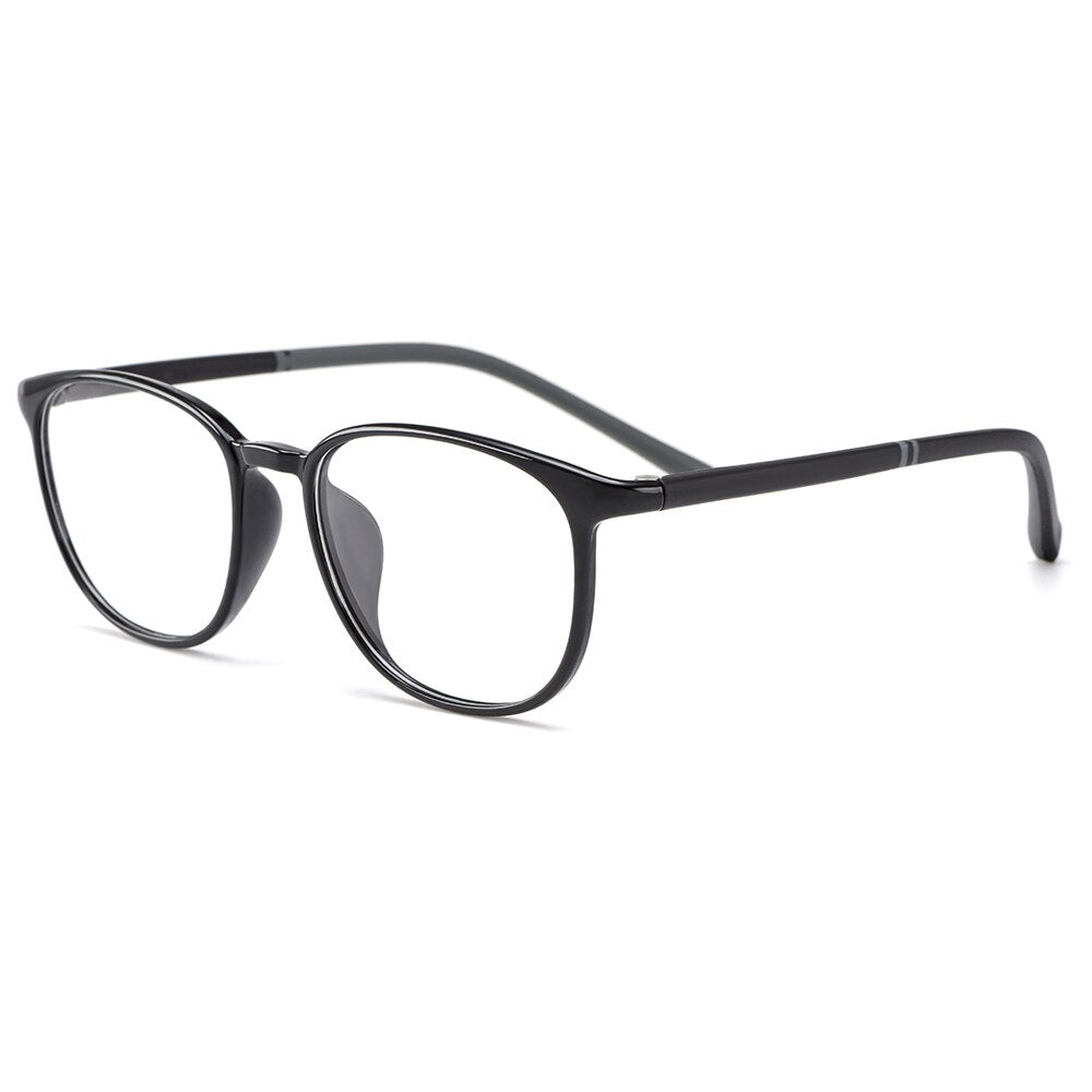 Women's Eyeglasses Ultralight Tr90 Plastic Round M2064 Frame Gmei Optical C1  
