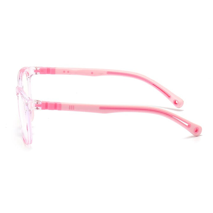 Oveliness Unisex Children's Full Rim Square Tr 90 Silicone Titanium Eyeglasses Trd105 Full Rim Oveliness   