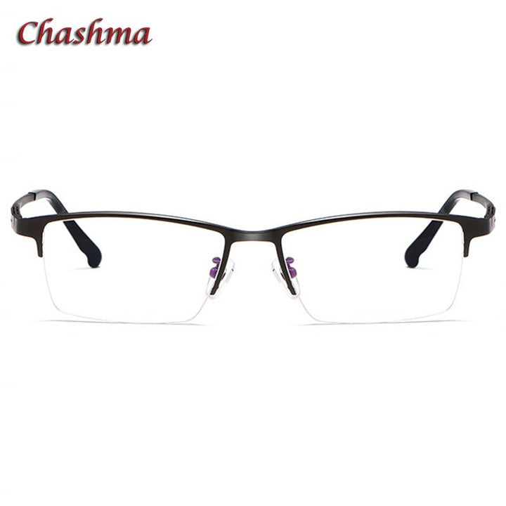 Chashma Ochki Men's Semi Rim Square Titanium Eyeglasses 8966 Semi Rim Chashma Ochki   