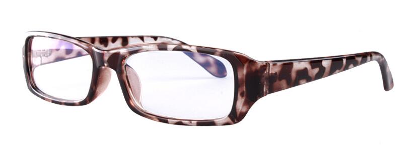 Unisex Reading Glasses Rectangular Lenses Plastic Frame Reading Glasses Vazrobe 0 leopard 
