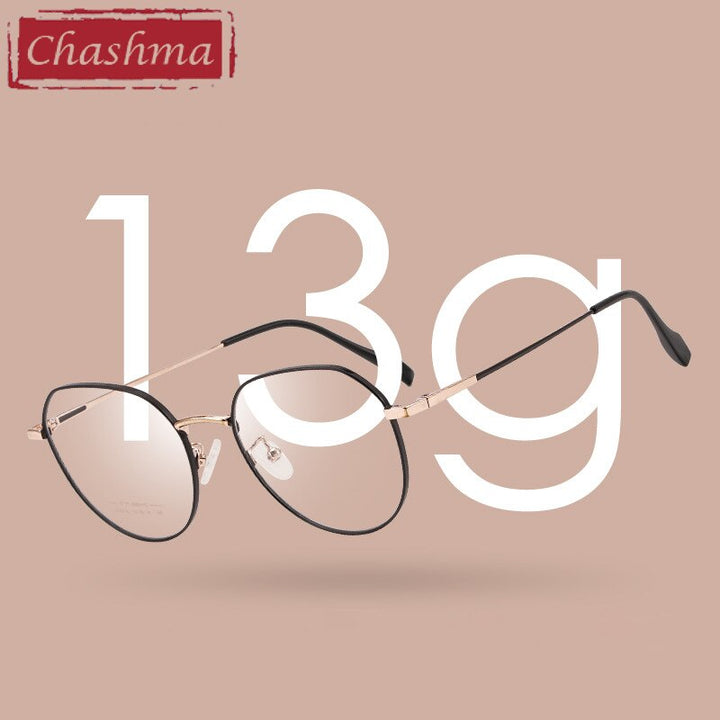 Chashma Ottica Unisex Full Rim Round Stainless Steel Eyeglasses Ac016 Full Rim Chashma Ottica   