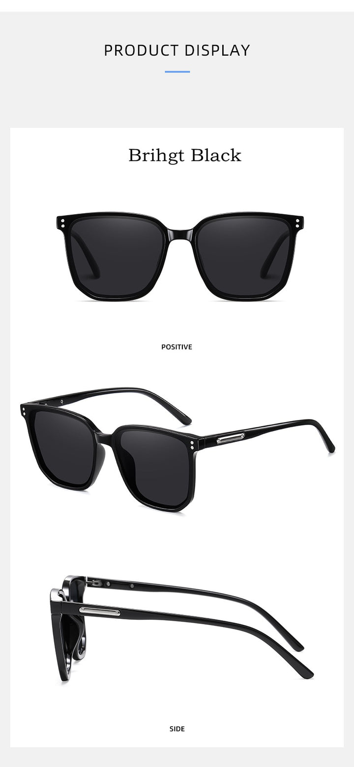 Yimaruili Unisex Full Rim TR 90 Resin Frame Polarized HD Sunglasses CP3723 Sunglasses Yimaruili Sunglasses   