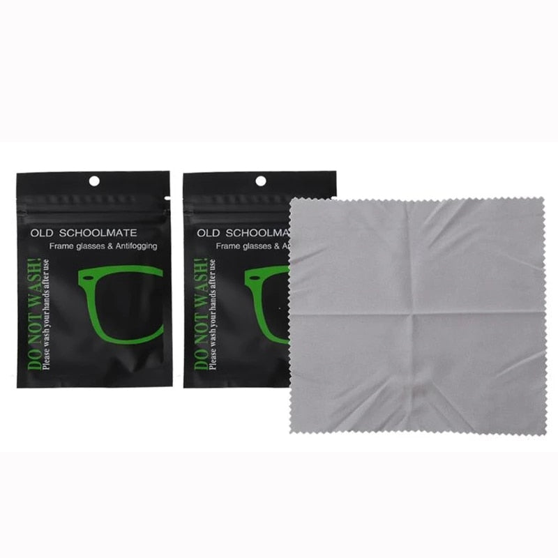 Sustainable Eyeglass Lens Anti-Fogging Cloth 2 Pack Anti Fog Eyeglass Cloths Eyeglass Accessories Default Title  