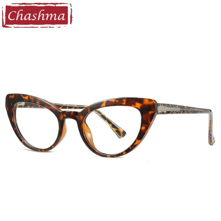 Women's Cat Eye Acetate Frame Eyeglasses Model 2012 Frame Chashma   