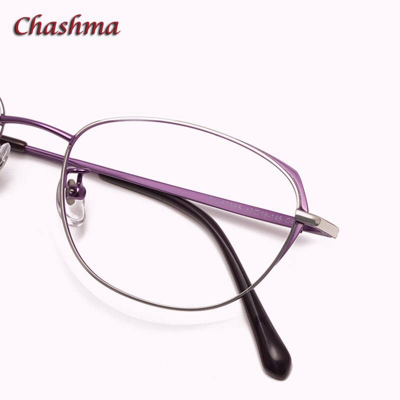 Chashma Ottica Women's Full Rim Round Square Stainless Steel Eyeglasses 835 Full Rim Chashma Ottica   