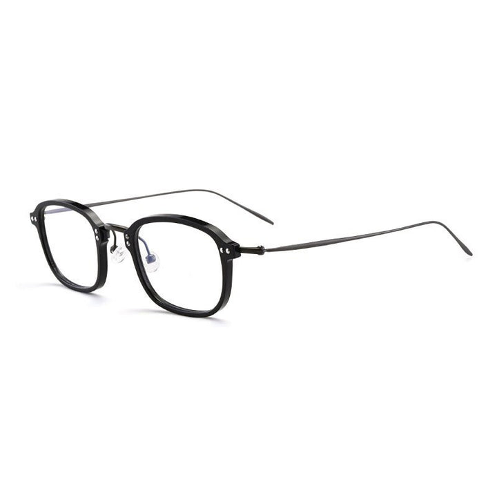 Aissuarvey Full Rim Square Titanium Frame Eyeglasses Unisex Full Rim Aissuarvey Eyeglasses   